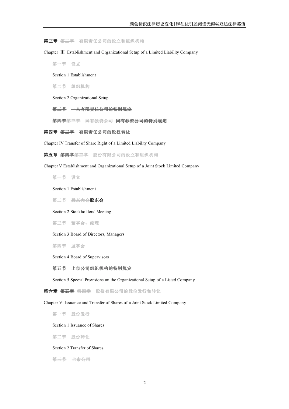 中华人民共和国公司法中英文对照版_第2页