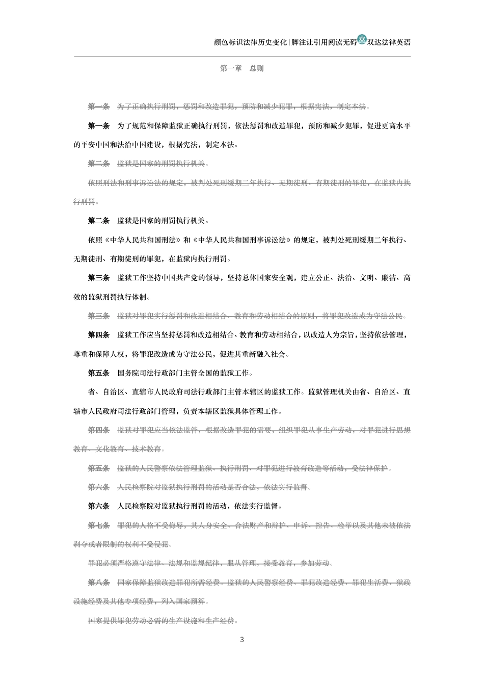 中华人民共和国监狱法（历史演进版）_第3页