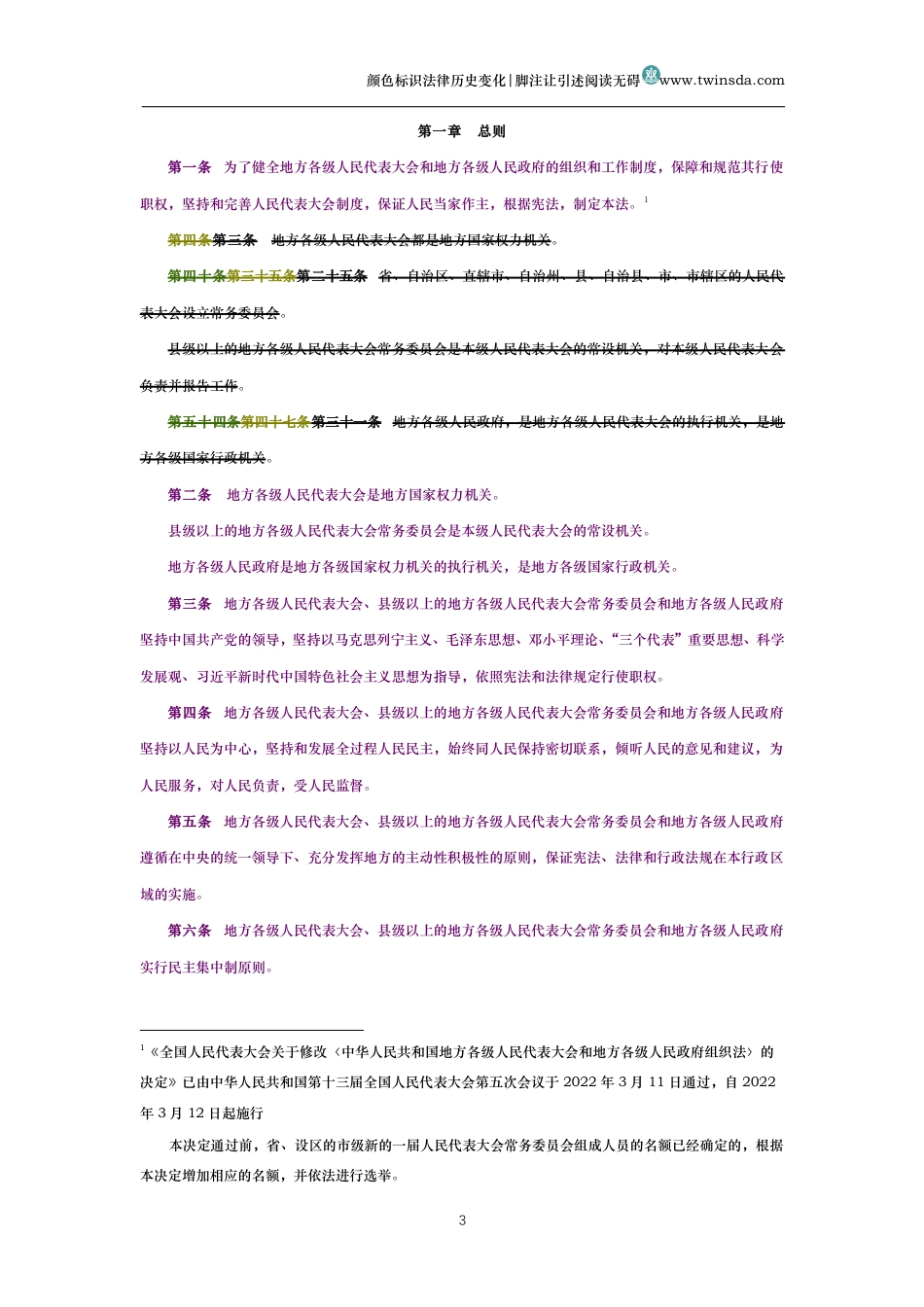 中华人民共和国地方各级人民代表大会和地方各级人民政府组织法(历史变化对比版)_第3页