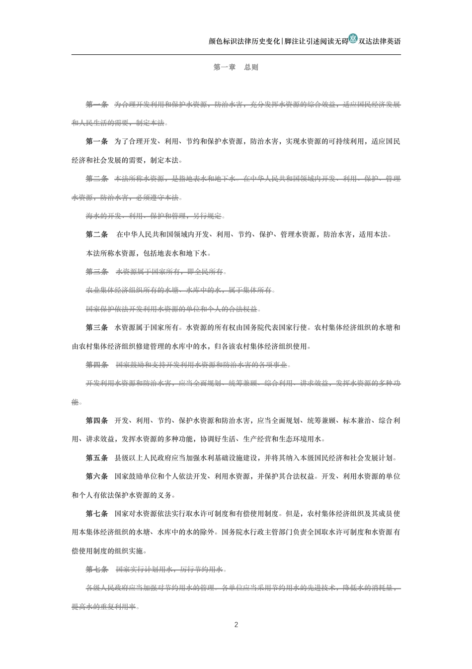 中华人民共和国水法(历史变化对比版)_第2页