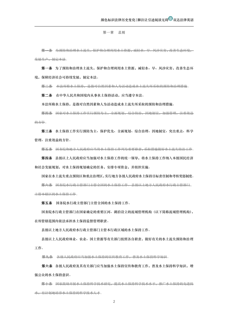 中华人民共和国水土保持法(历史变化对比版)_第2页