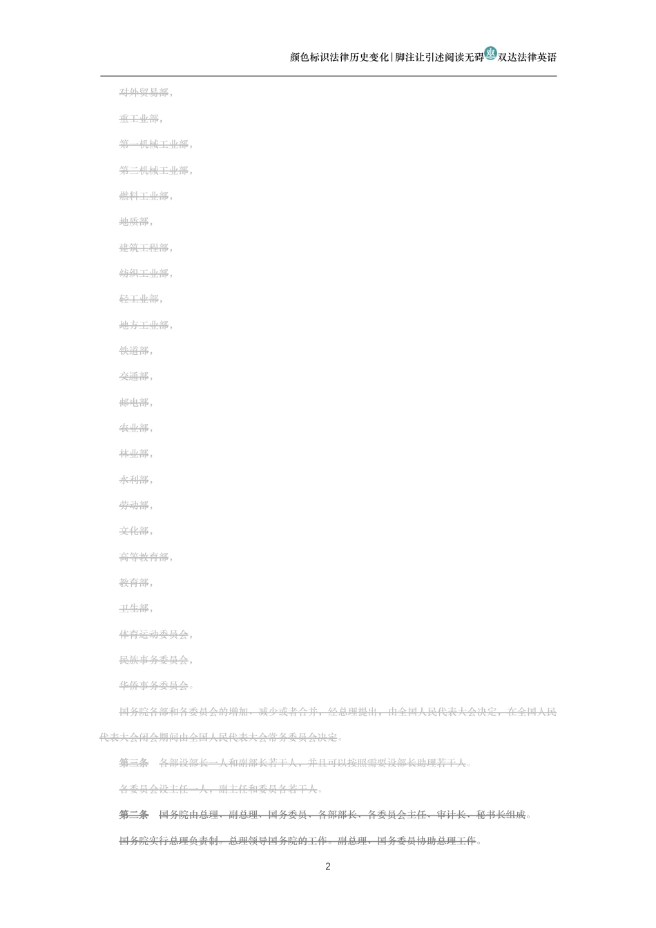 中华人民共和国国务院组织法(历史变化对比版)_第2页