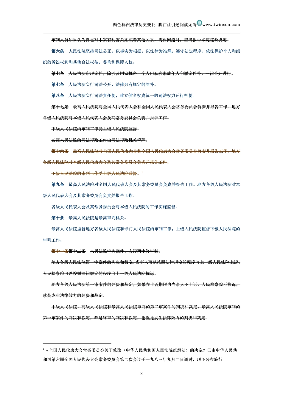 中华人民共和国人民法院组织法(历史变化对比版)_第3页