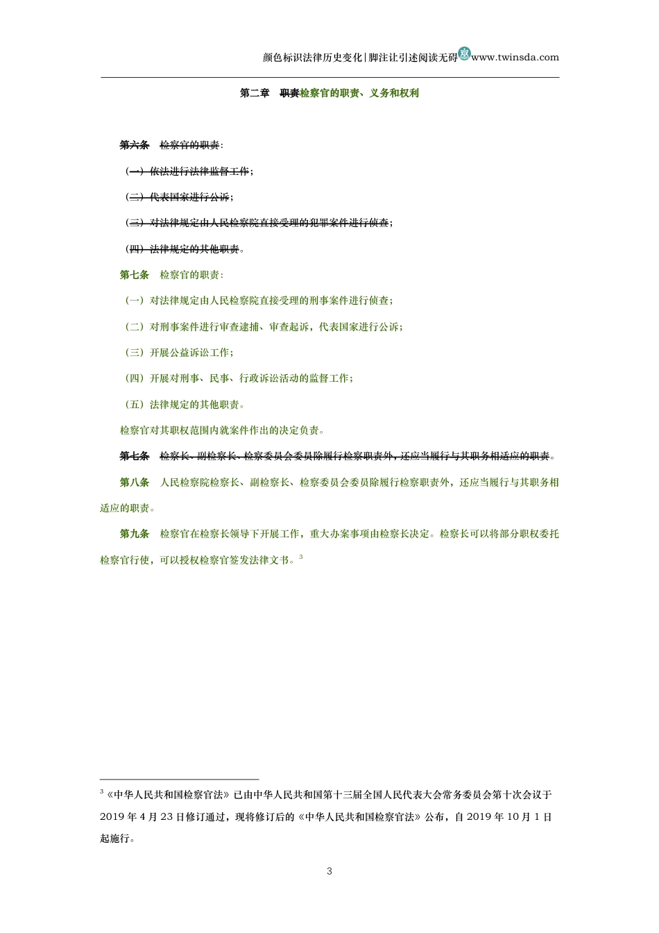 中华人民共和国检察官法(历史变化对比版)_第3页