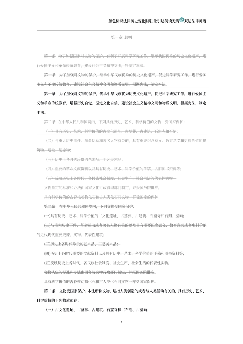 中华人民共和国文物保护法(历史变化对比版)_第2页
